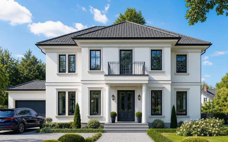 Stadtvilla als Fertighaus 2026 mit Walmdach – Preise für das repräsentative Zweigeschosshaus Stadtvilla als Fertighaus 2026 mit Walmdach – Preise für das repräsentative Zweigeschosshaus